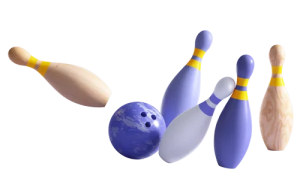 Bowlingklot och käglor