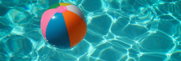 badboll i en pool. När semesterpengarna tar slut.