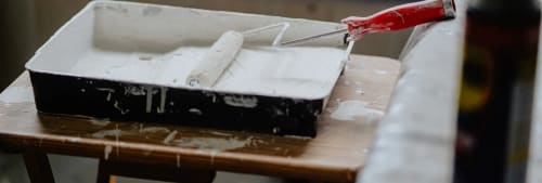 Renovering, roller, färg