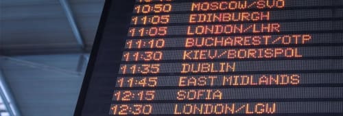 Avgångstider - Regionsinställningar på kort tas bort