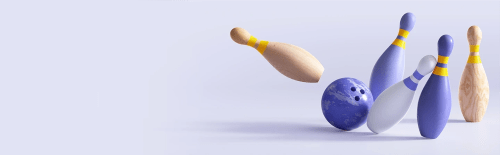 Bowlingklot och käglor