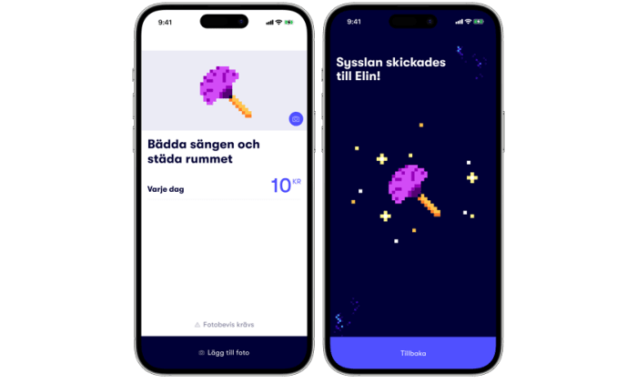 Tilldela syssla i Gimi-appen