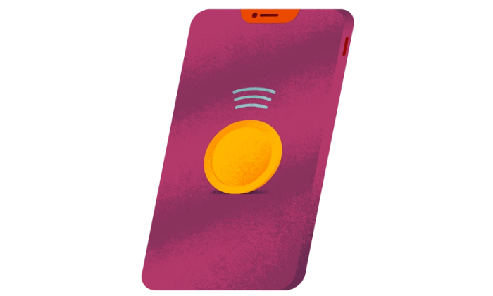 Illustration av en smartphone.