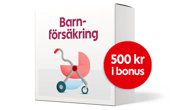 En försäkringsbox för barnförsäkring.