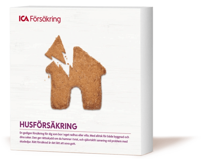 Produktbox med hemförsäkring - Skaffa hem och villaförsäkring genom ICA Försäkring.