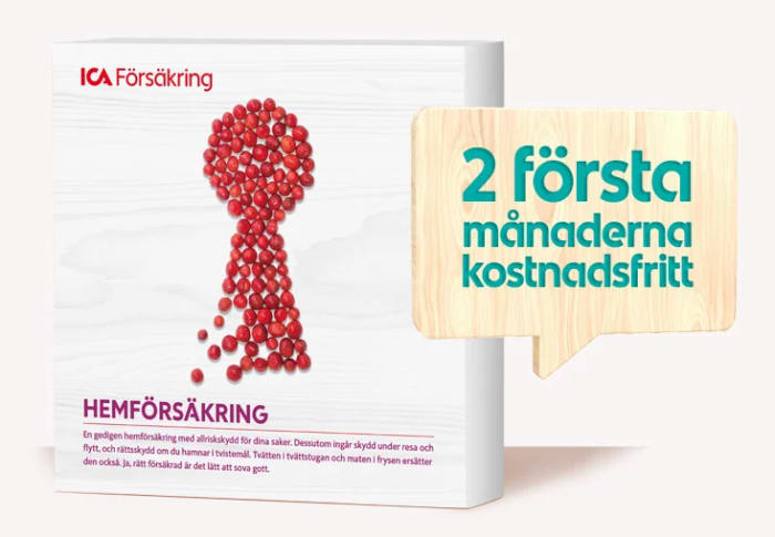 2 första månaderna kostnadsfri hemförsäkring
