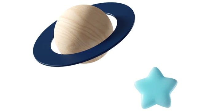 Planet och en stjärna