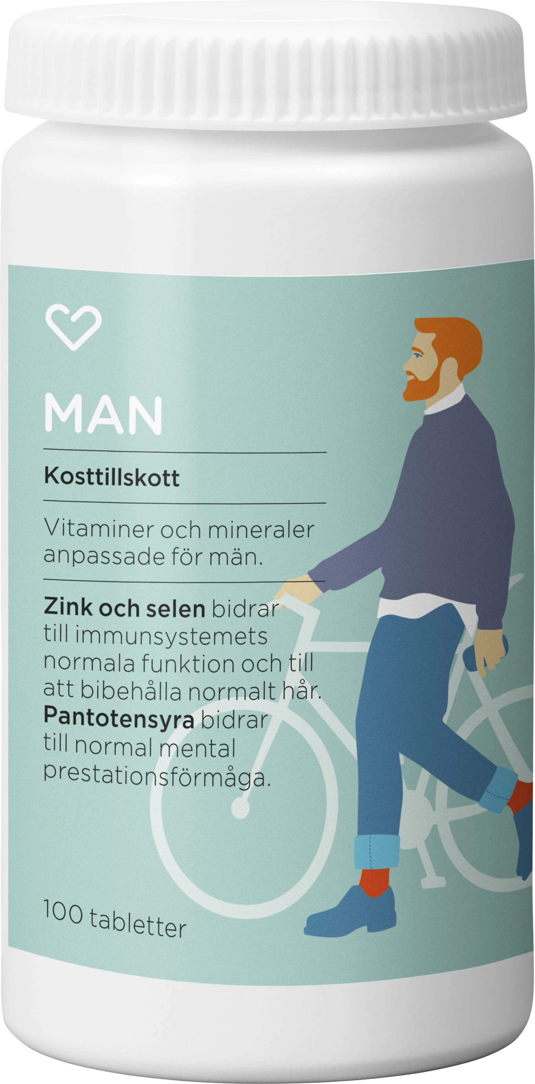 Hjärtats Multivitamin Man Tablett 100st