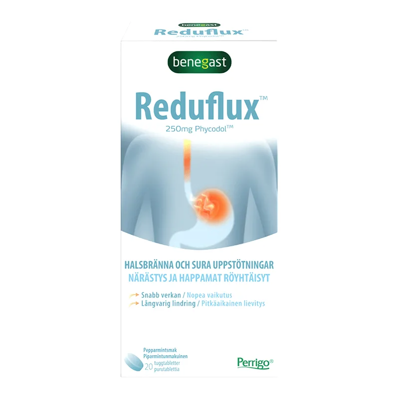 Reduflux tuggtablett 20 st - Halsbränna & sura uppstötningar