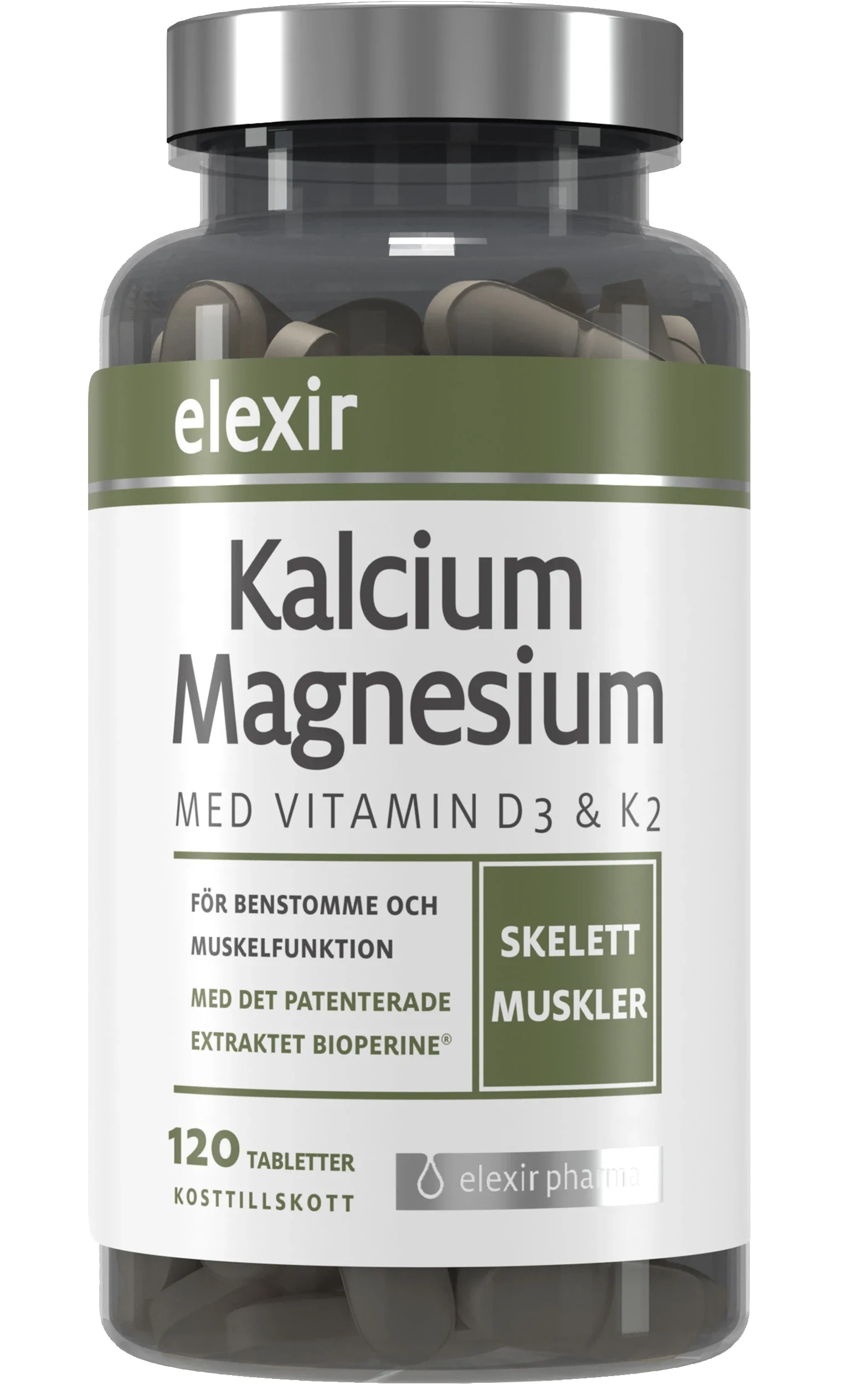 Elexir Kalcium Magnesium 120 tabletter - Kalcium