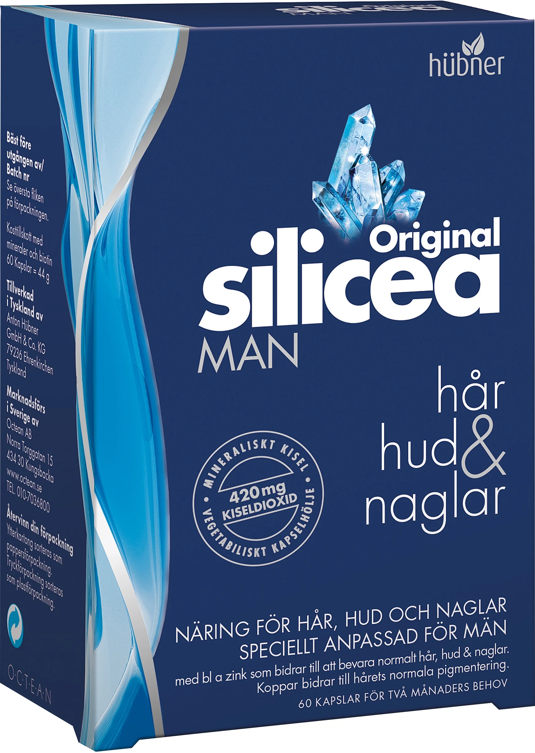 Original Silicea Man kapsel 60 st - Kosttillskott för hår, hud & naglar