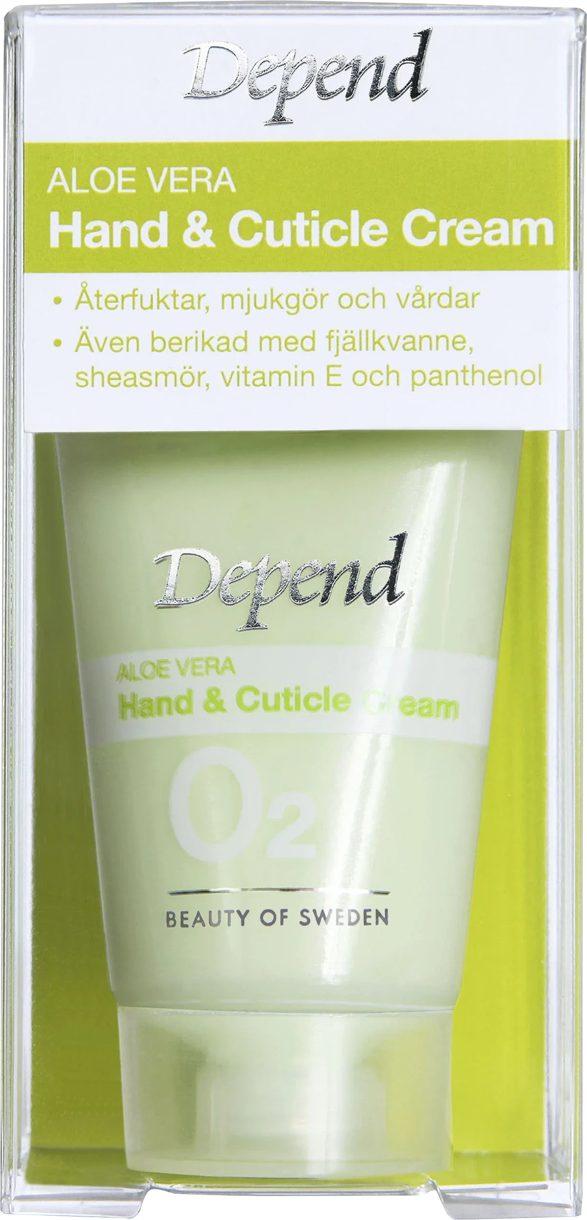 Depend Aloe Vera Hand & Cuticle Cream 20 ml - Handkräm