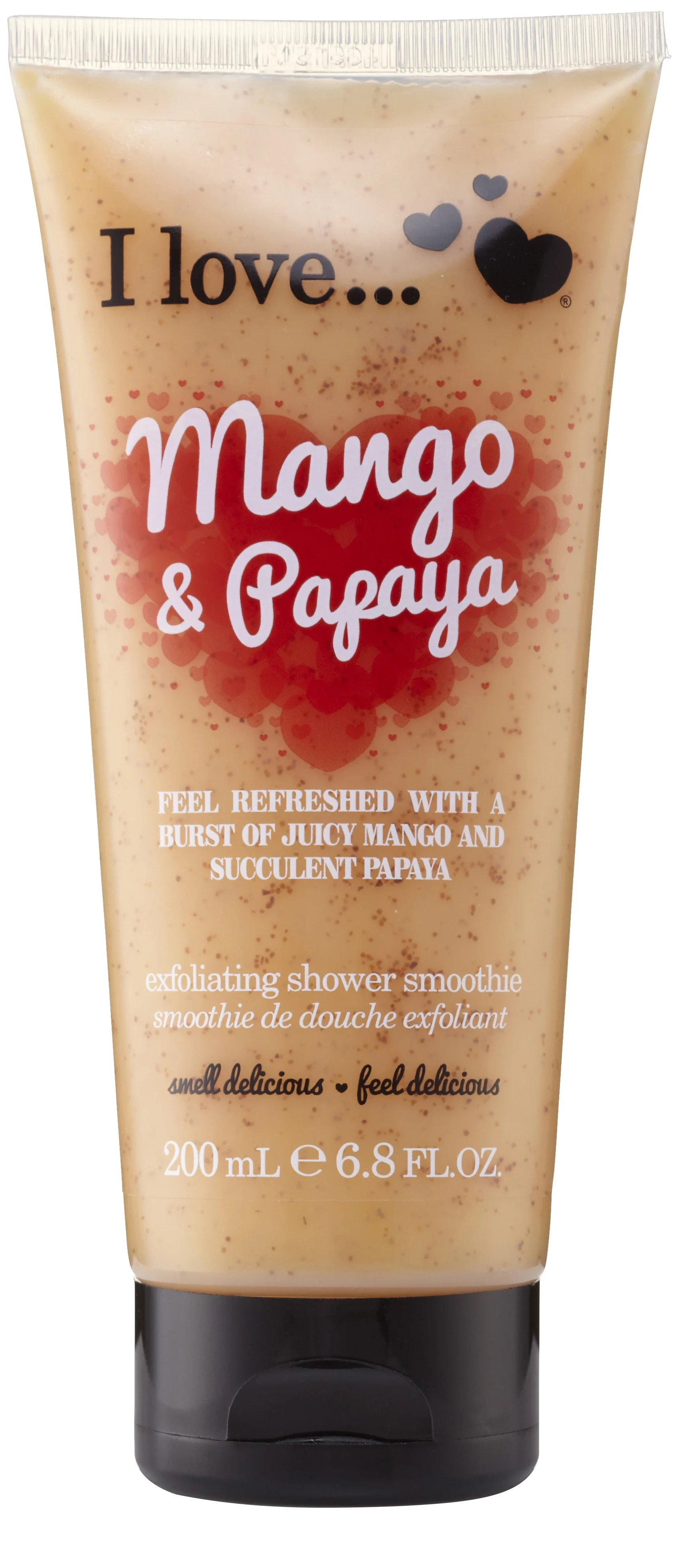I LOVE Mango & Papaya Exfoliating Shower Smoothie 200 ml - Peeling & skrubb
