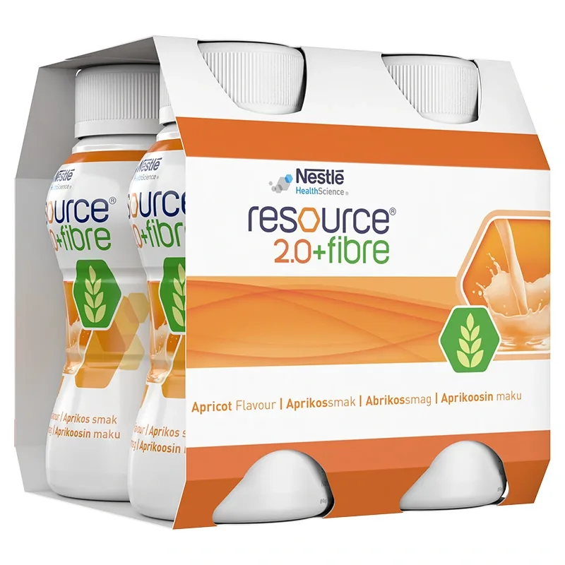 Resource 2.0 + Fibre Aprikos 4x200 ml
