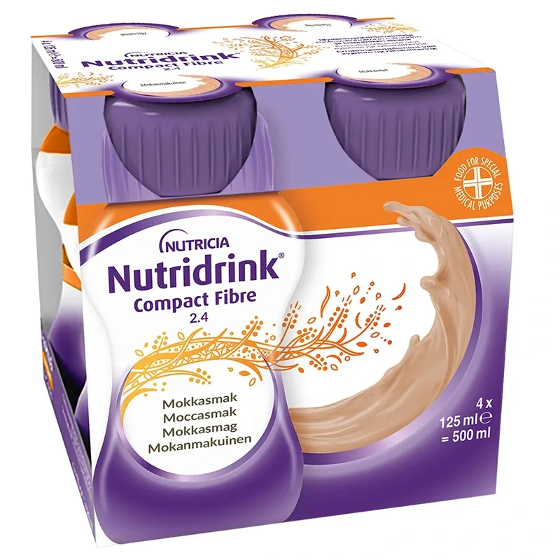 Nutridrink Compact Fibre Mocca 4x125ml - Näringsdrycker