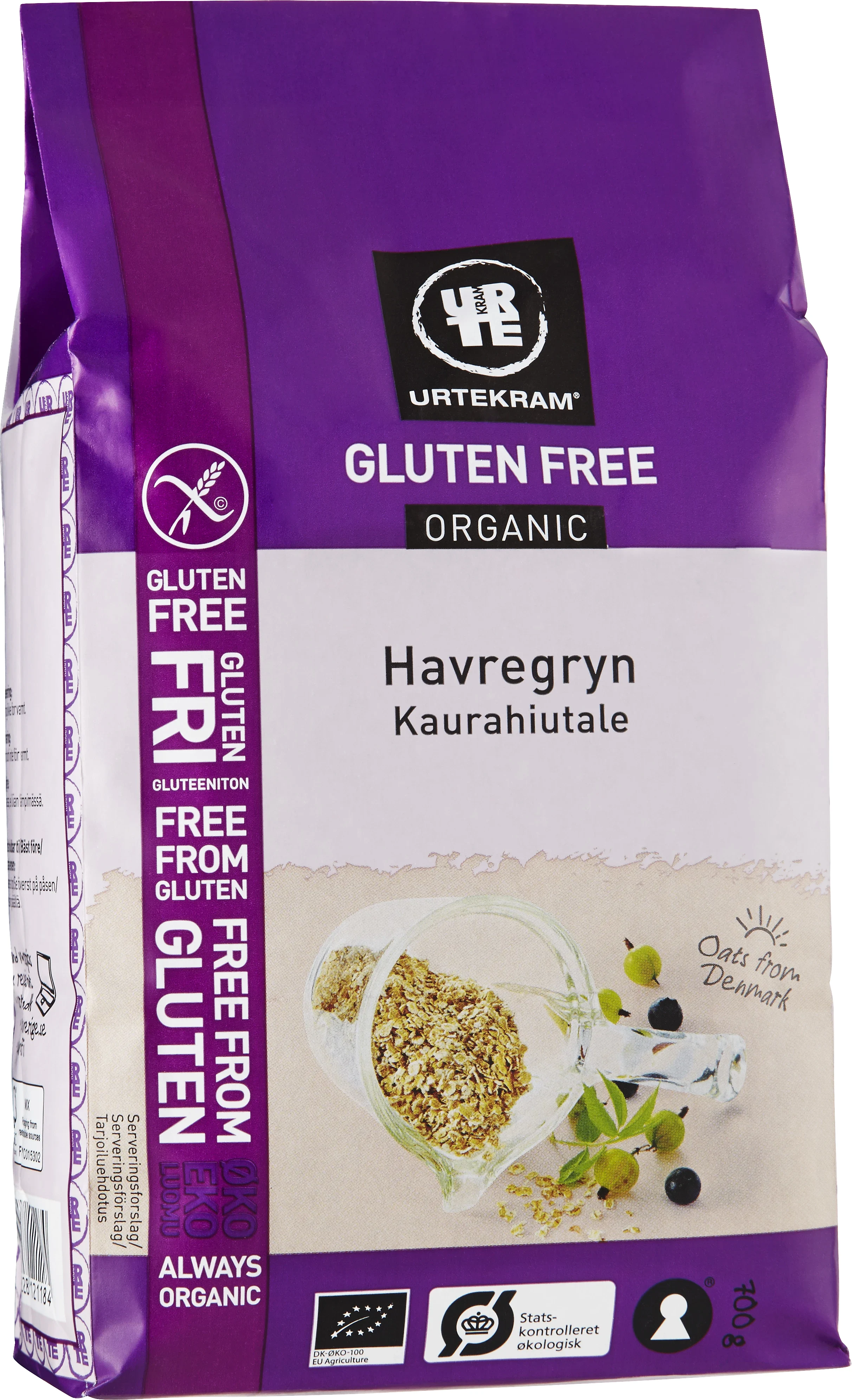 Urtekram glutenfria HAVREGRYN Eko 700 g - Müsli, flingor & gryn