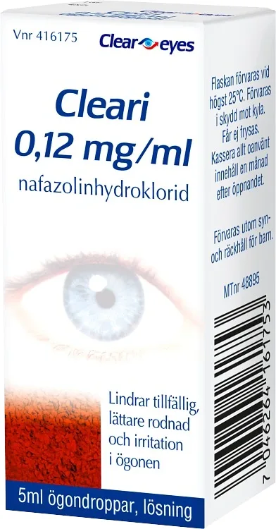 Cleari ögondroppar 0,12 mg/ml 5 ml - Ögondroppar för röda & irriterade ögon
