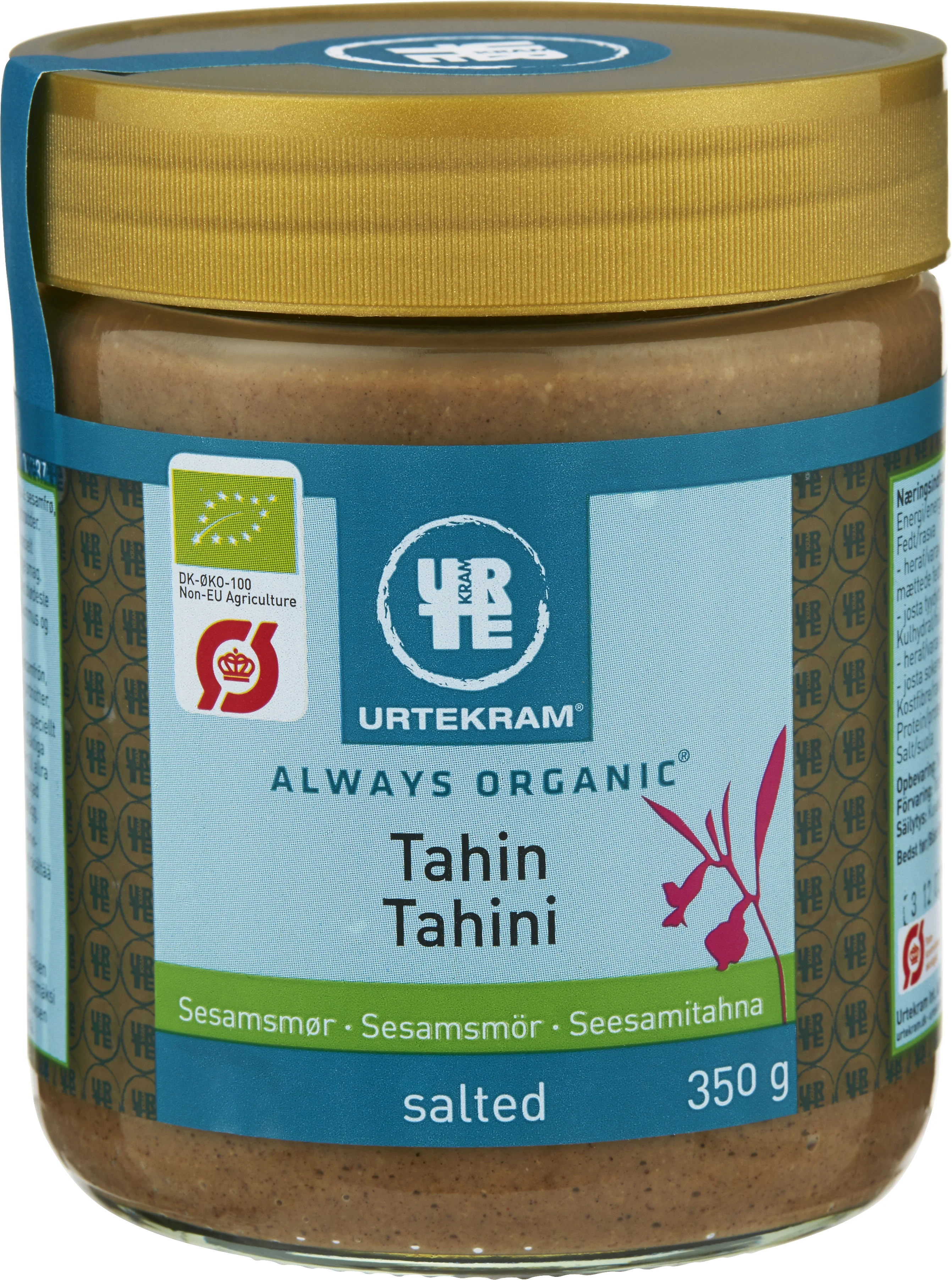 Urtekram Tahini Sesamsmör med Salt Eko 350 g - Smaksättning & sötning