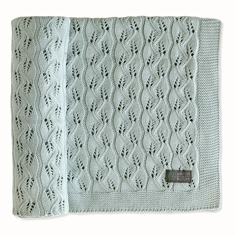 Vinter & Bloom Filt Moment EKO Sage Green - Babyfiltar