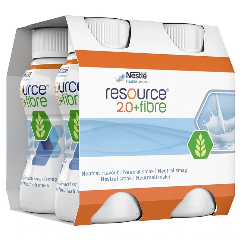 Resource 2.0 + Fibre Neutral 4x200 ml - Näringsdrycker