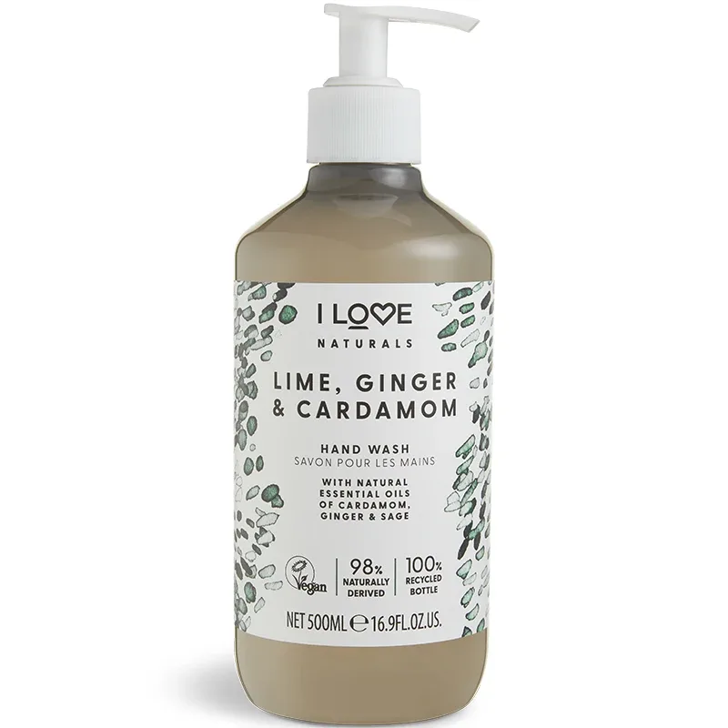I LOVE Naturals Hand Wash Lime, Ginger & Cardamom 500 ml - Handtvål