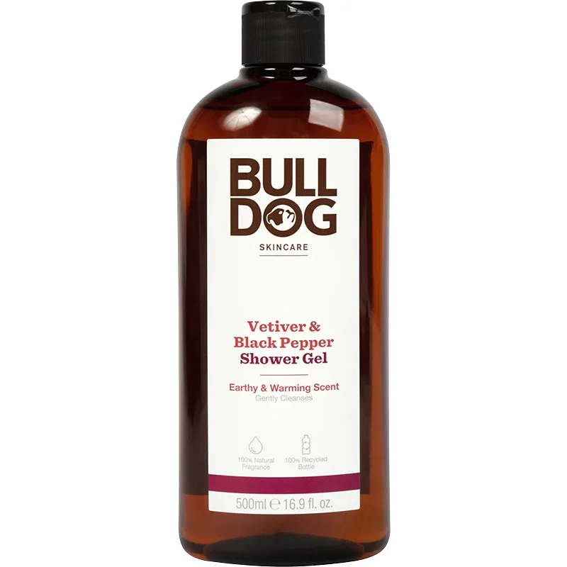 Bulldog Black Pepper&Vetiver Shower Gel 500ml - Duschkräm & duschgel för män