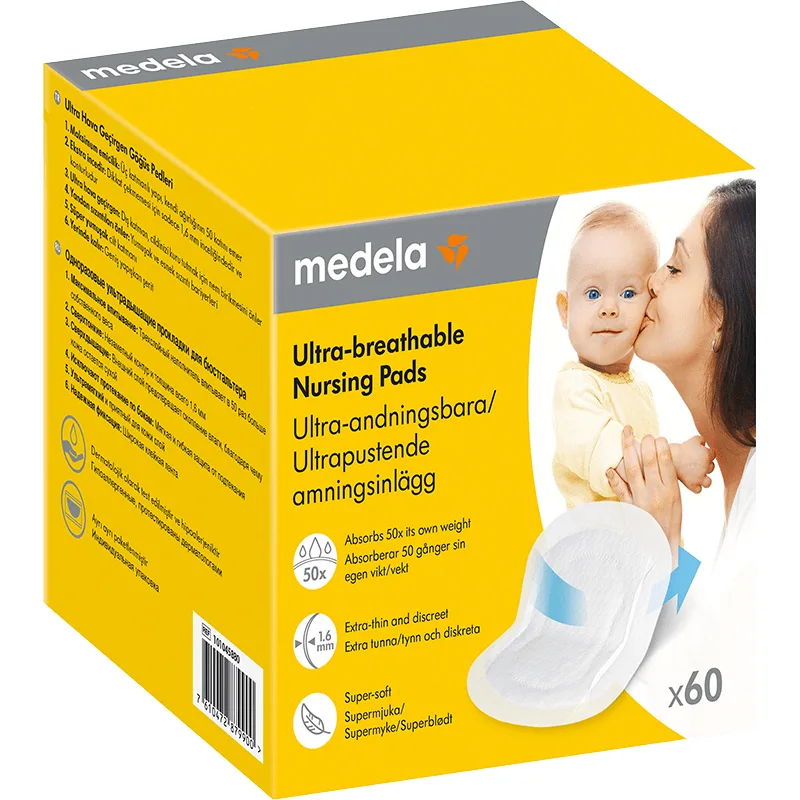 Medela Ultra-andningsbara amningsinlägg 60st - Amningsinlägg & amningskupor