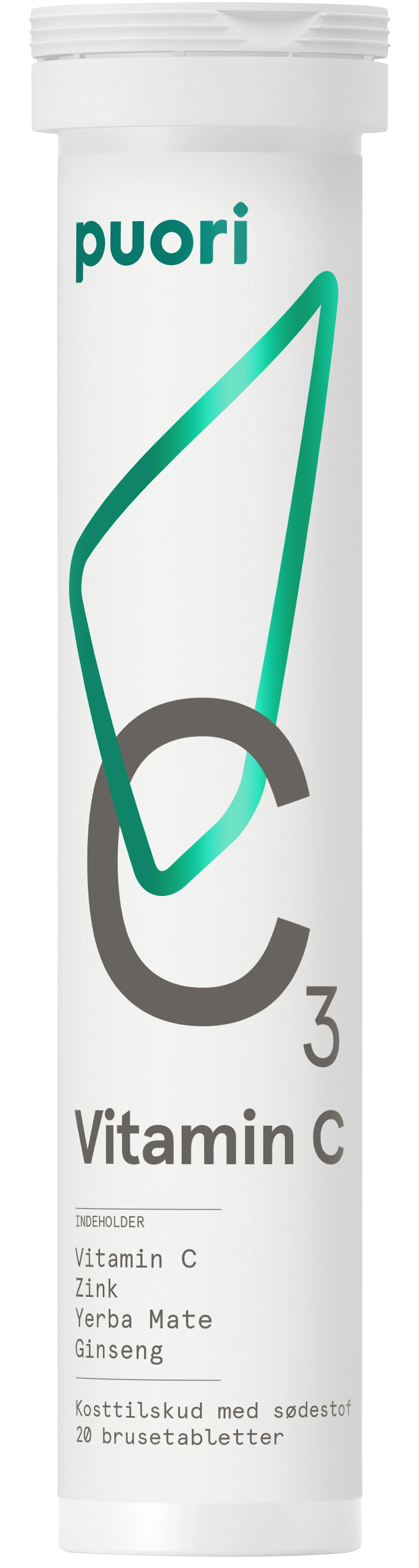 Puori C3 C-vitamin 20 brustabletter - C-vitamin