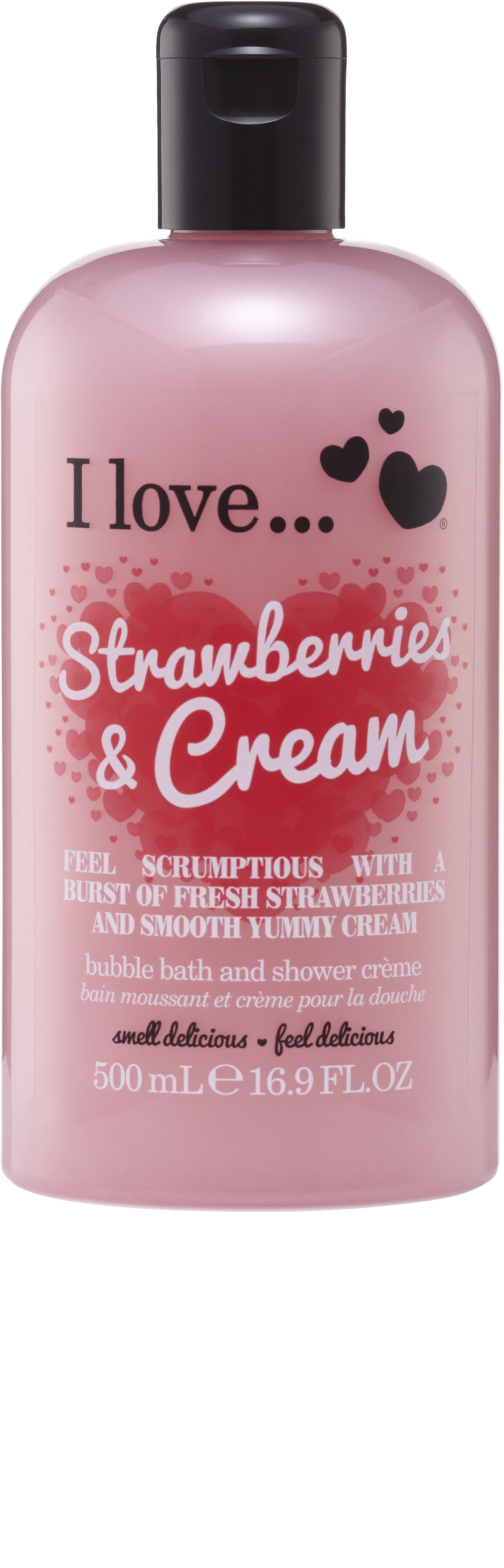 I Love Original Strawberries & Cream Bath Shower 500ml - Duschkräm & duschtvål