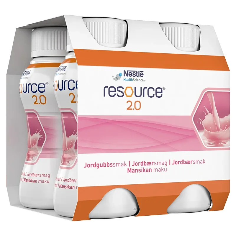 Resource 2.0 Jordgubb 4x200 ml - Näringsdrycker