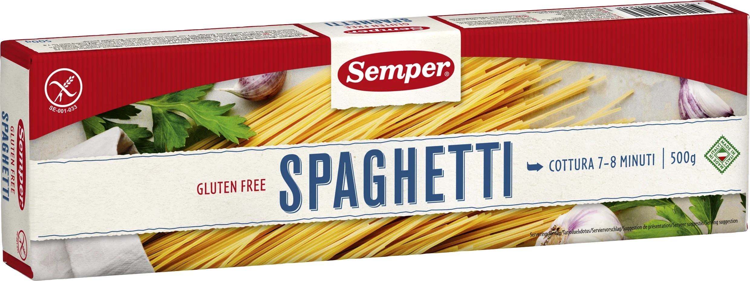 Semper glutenfri Spaghetti 500 g - Specialkost för barn