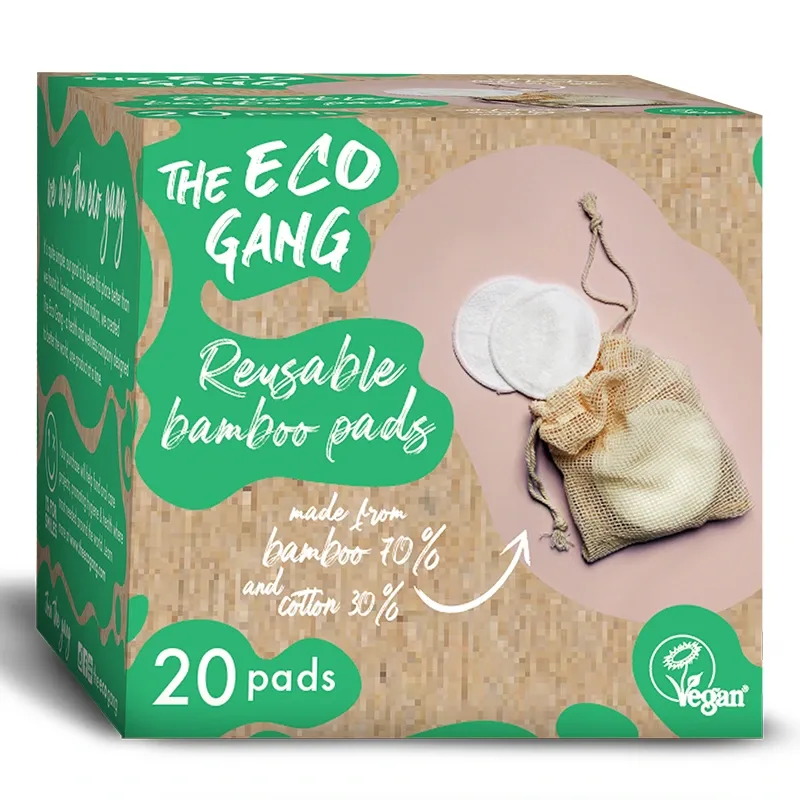 The Eco Gang Bamboo Pads Reusable 20 st - Bomullspads