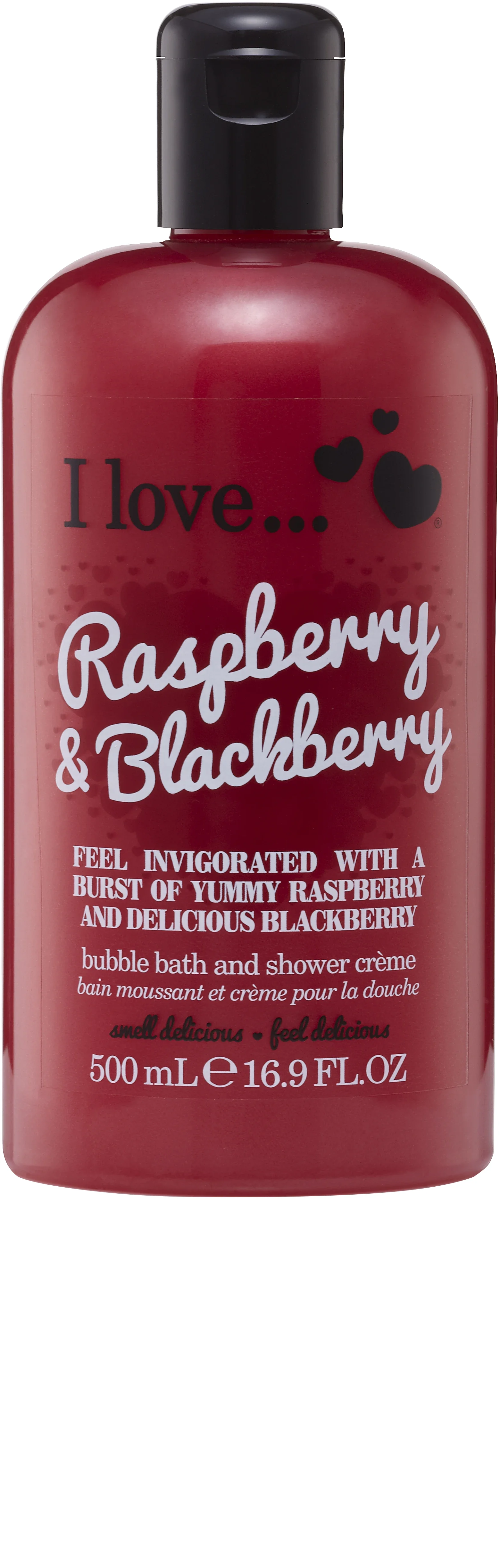 I Love Original Raspberry Blackberry Bath Shower 500ml - Duschkräm & duschtvål