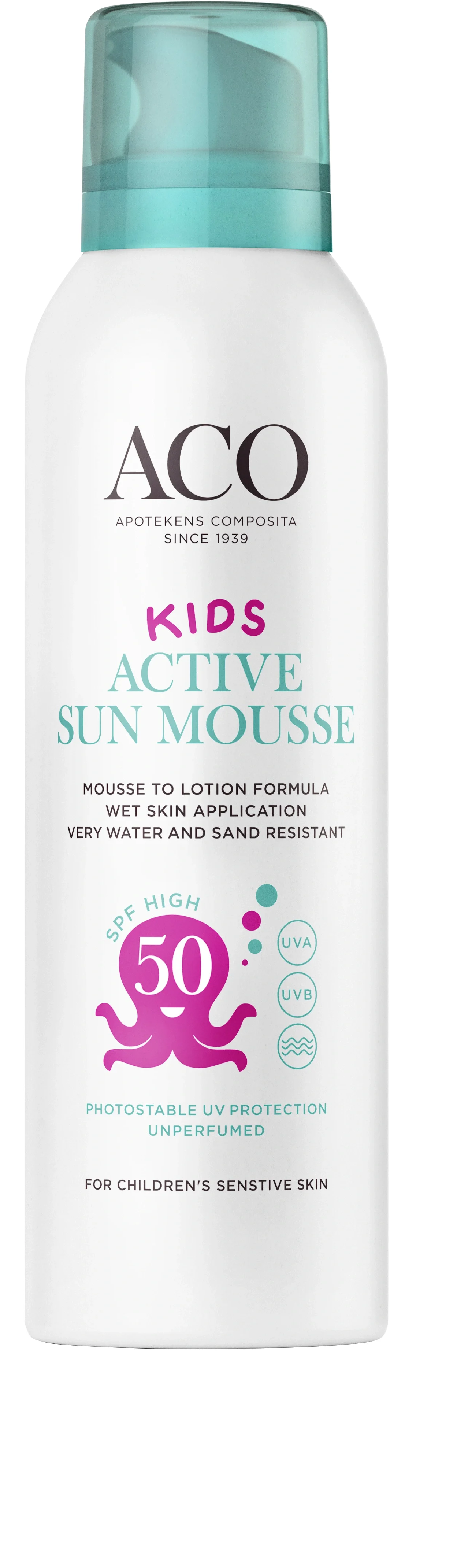 ACO Sun Kids Active Mousse Oparf SPF50 150 ml