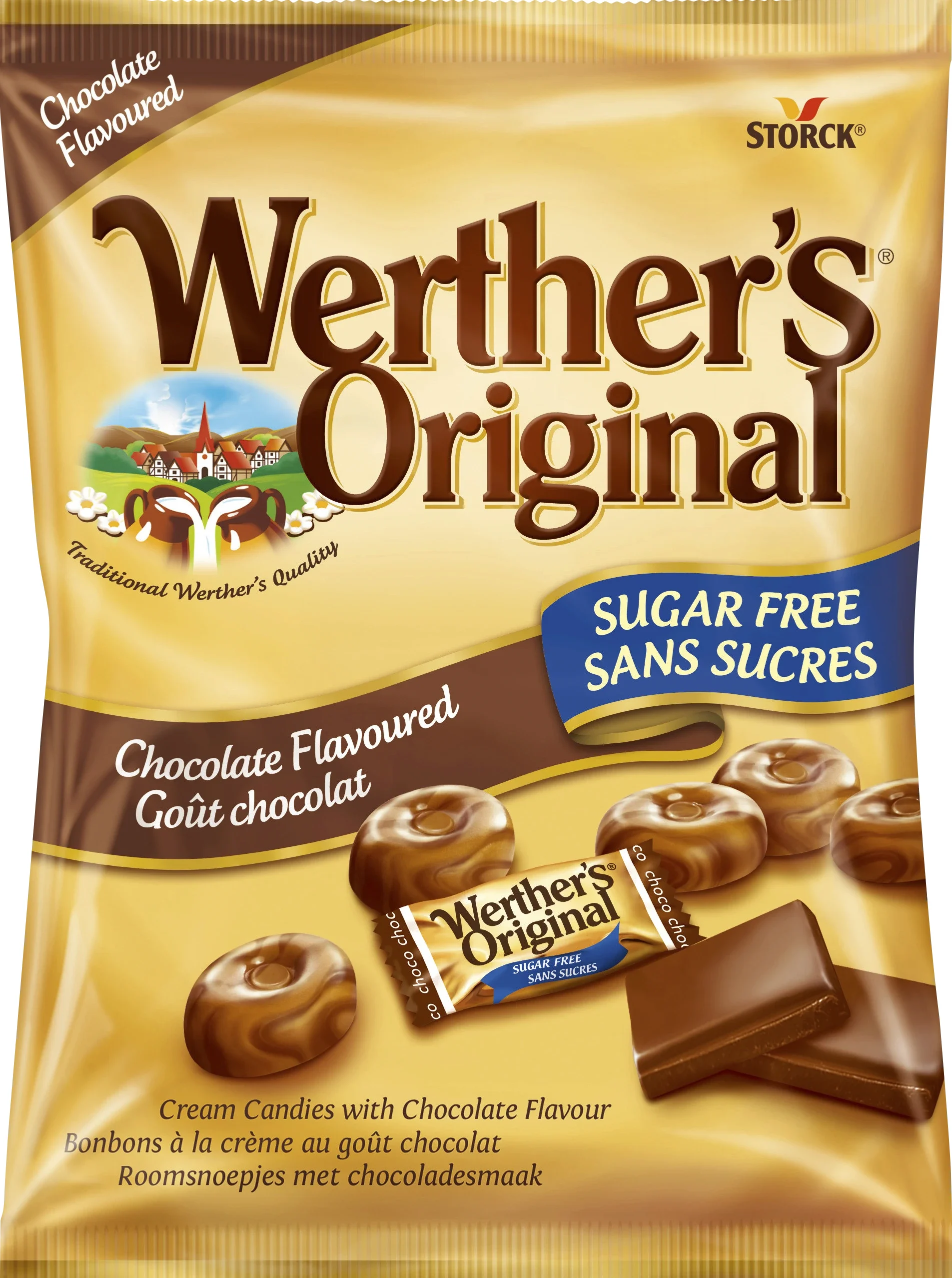 Werthers Original Choklad Sockerfri 60 g - Sockerfritt godis