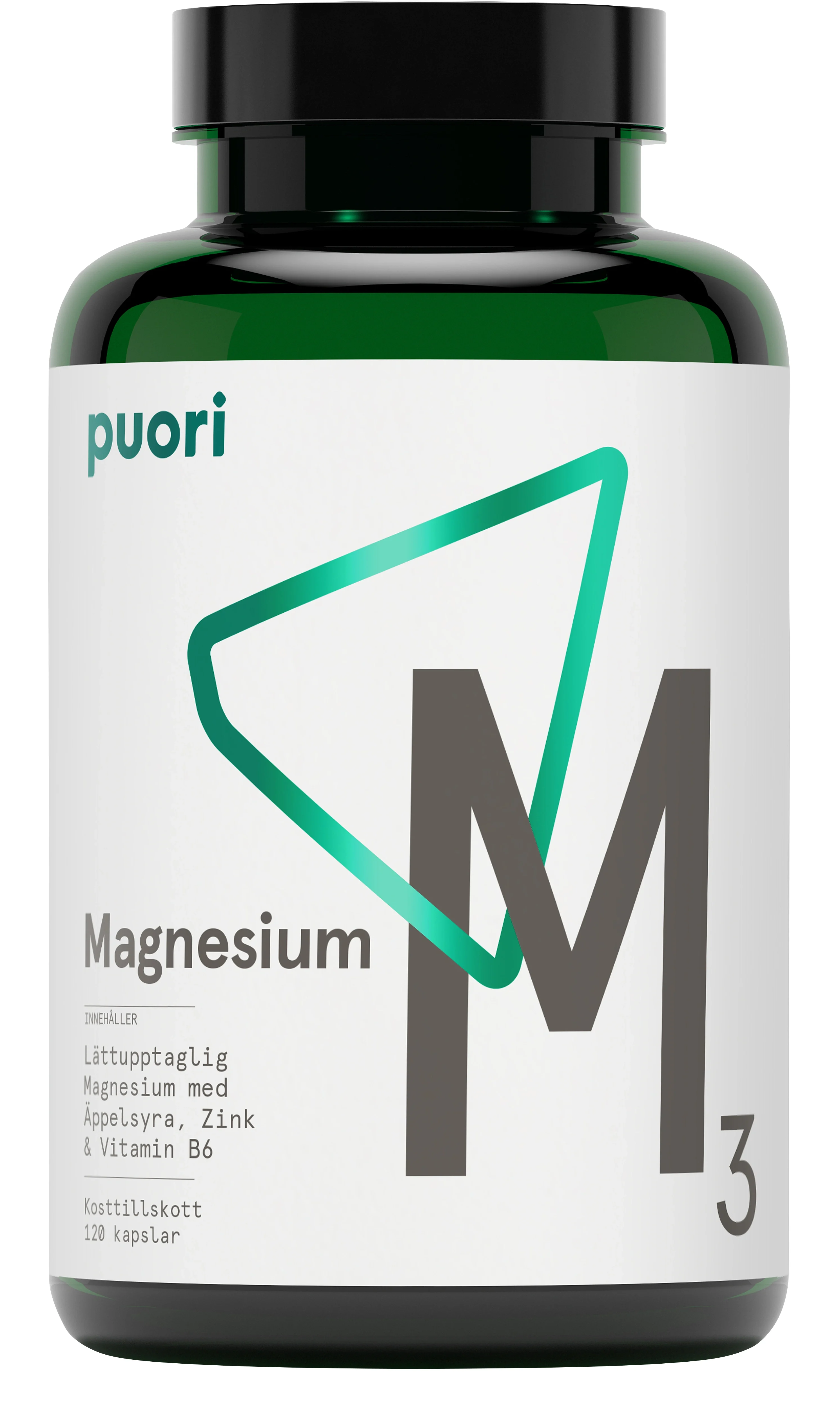 Puori M3 Magnesium & Zink 120 kapslar - Magnesium