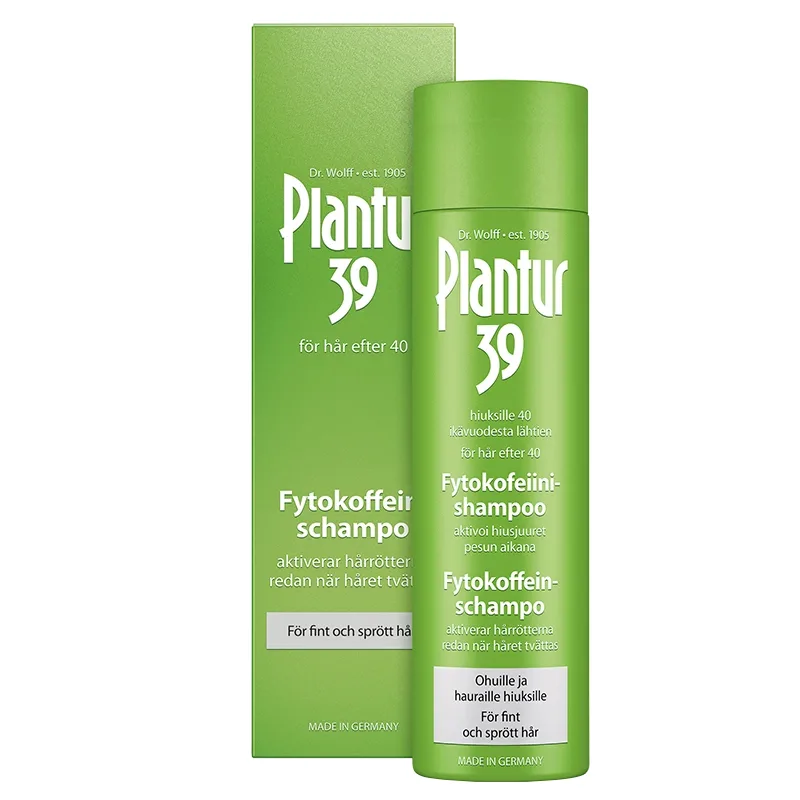Plantur 39 Fytokoffein Schampo 250 ml fint/sprött hår - Schampo för torrt hår
