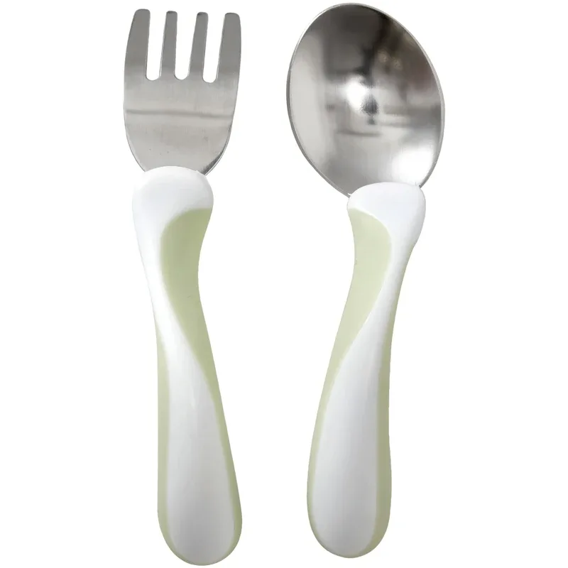 Bambino My first! Fork & Spoon Mint - Barntallrik & barnbestick