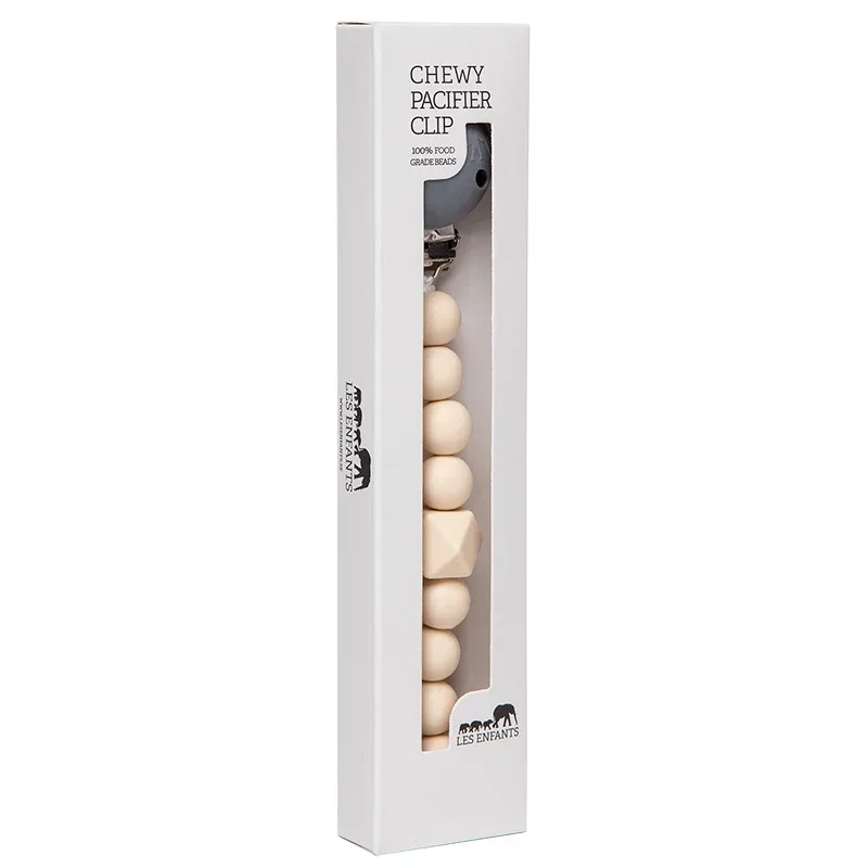 Les Enfants Chewy Pacifier Clip Sand - Bitringar & Bitleksaker