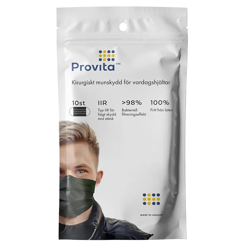 Provita Medical Munskydd IIR 10 st Svart - Munskydd