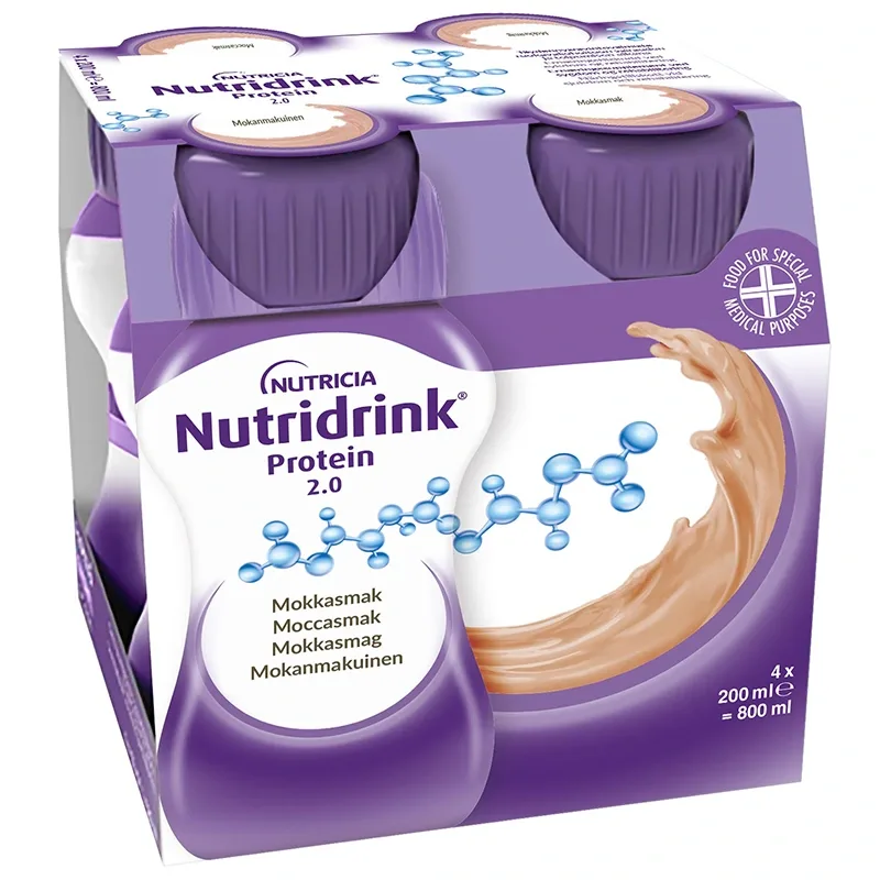 Nutridrink Protein 2.0 Mocca 4x200 ml - Näringsdrycker