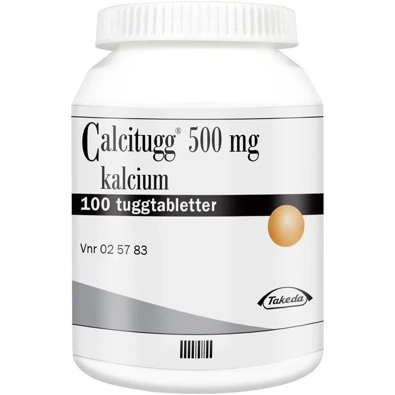 Calcitugg tuggtablett 500 mg 100 st - Kosttillskott & vitaminer
