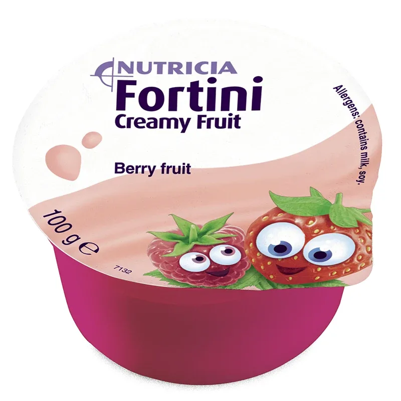 Fortini Creamy Fruit bär och frukt 4 x 100 g - Specialkost för barn