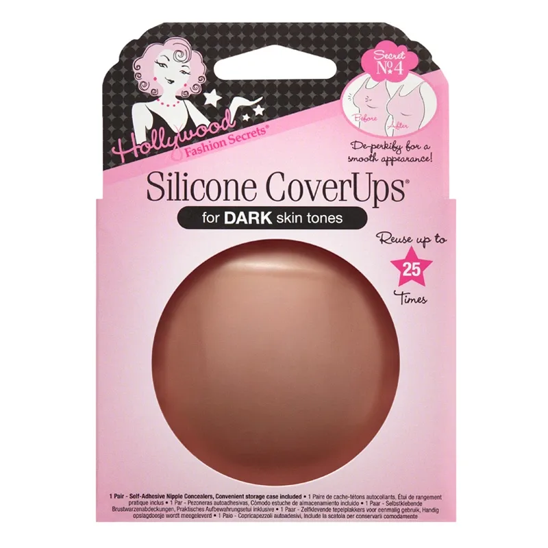 Hollywood Fashion Secrets Silicone Cover Ups Dark 1 par - Makeup