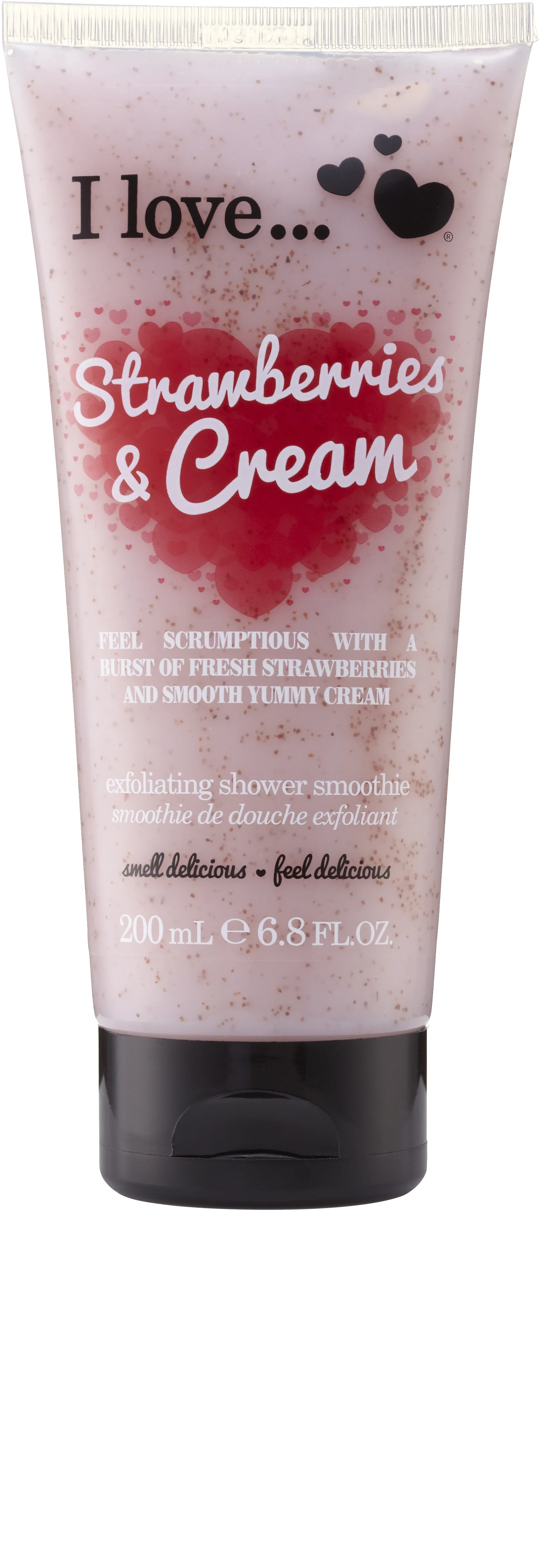 I LOVE Strawberries & Cream Exfoliating Shower Smoothie 200 ml - Peeling & skrubb