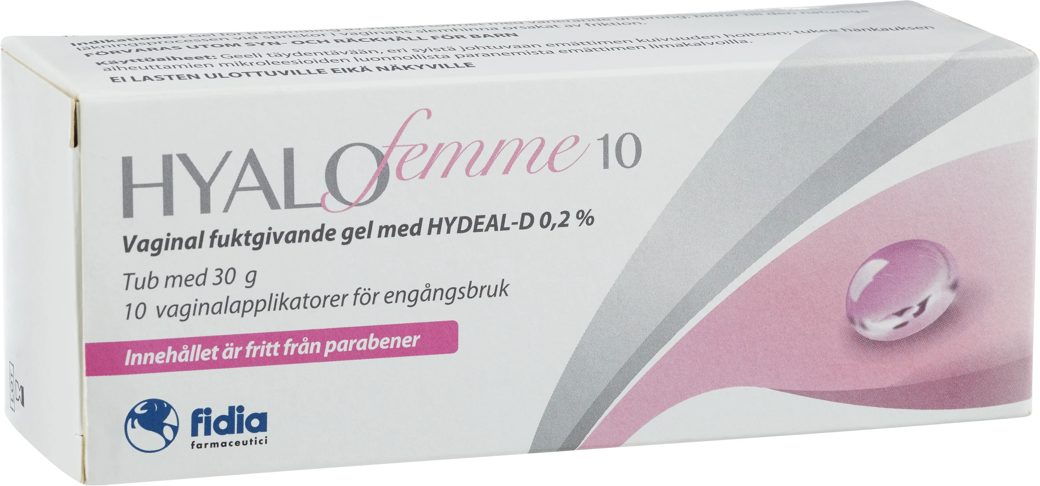 Hyalofemme Vaginalgel med Hydeal-D 0,2% 30 g - Intimkräm