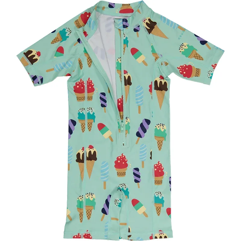 Geggamoja UV-Suit Mint Ice Cream 98/104 - UV-dräkt för barn
