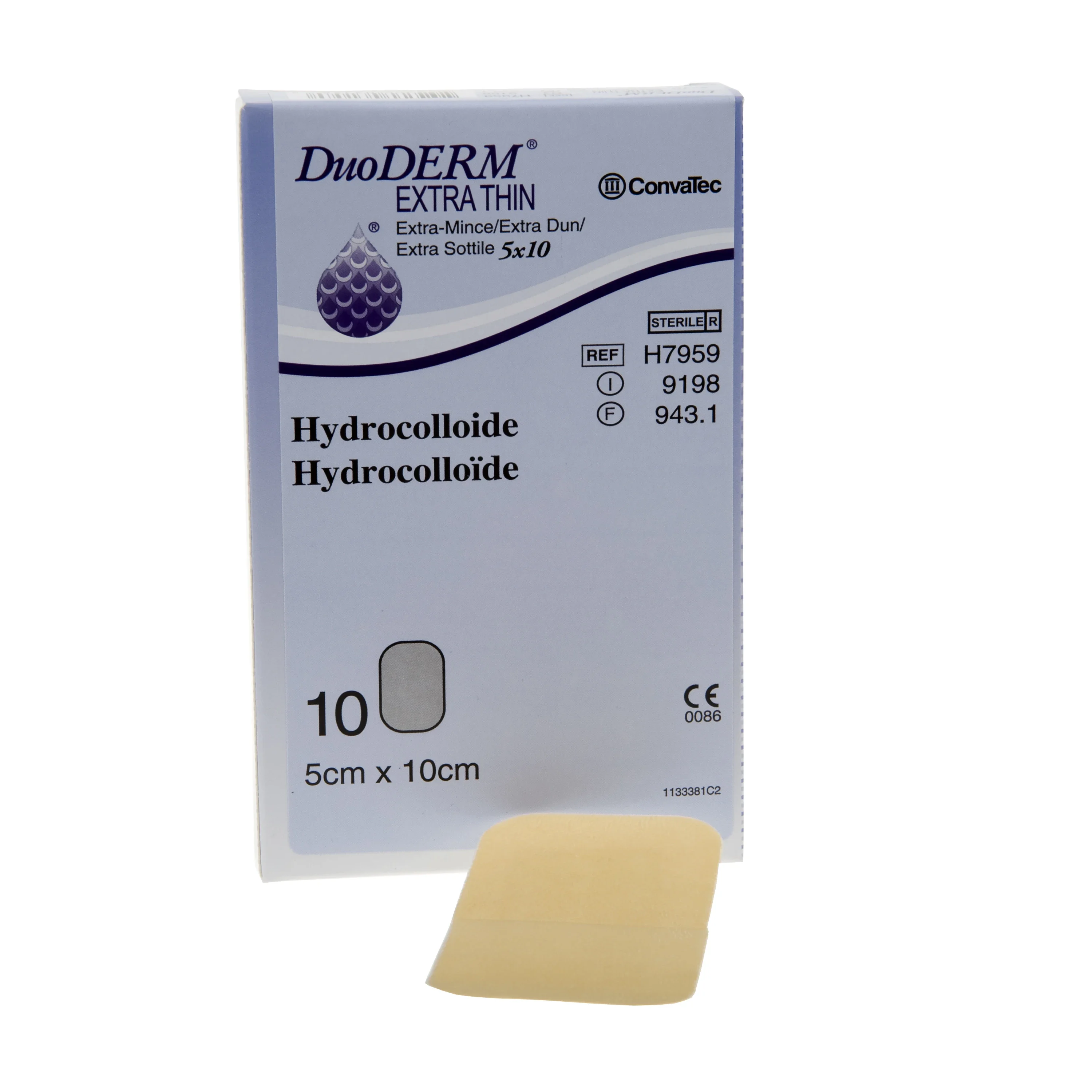 DuoDERM extra tunn hydroactive bandage 5 cm x 10 cm 10 st - Förband