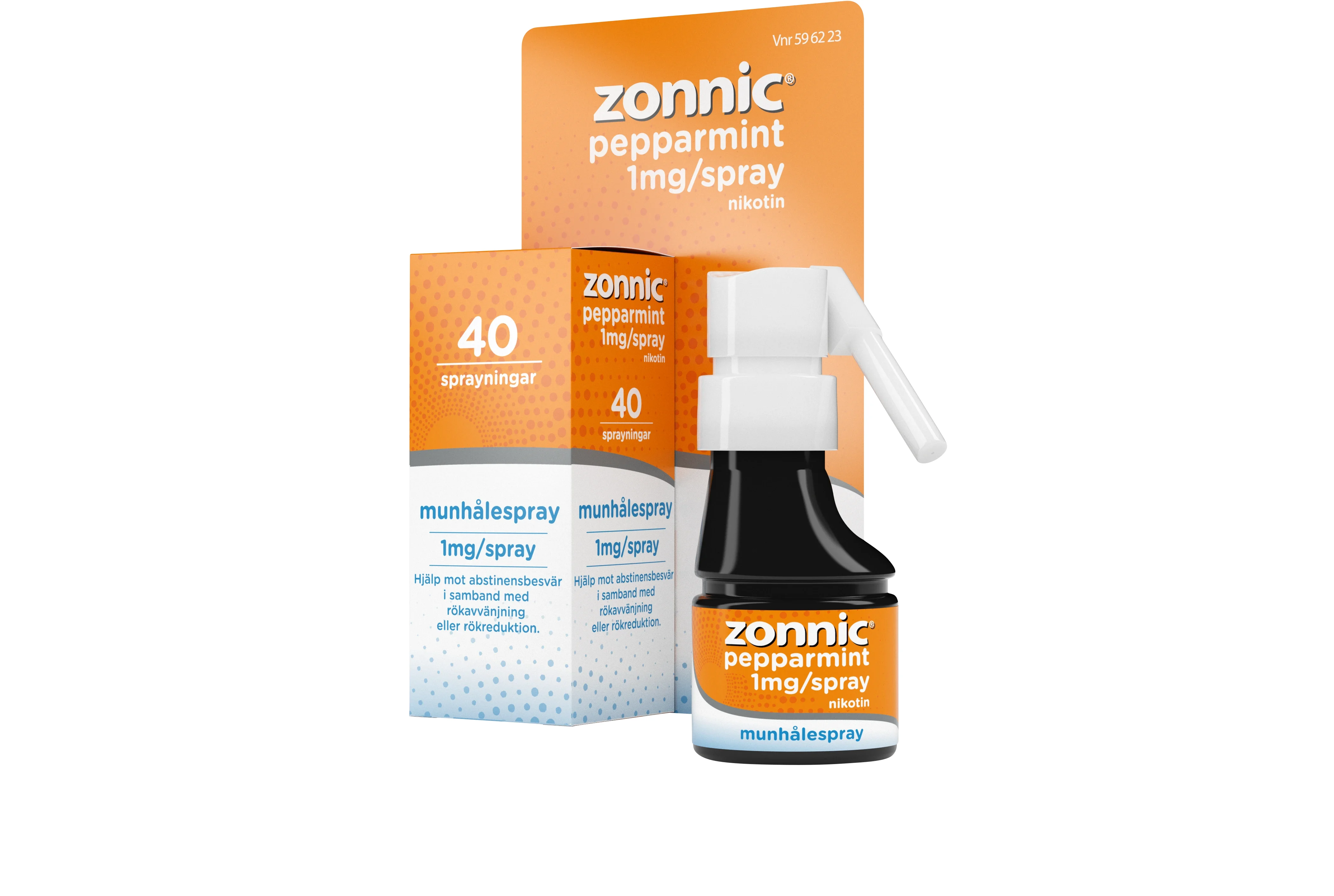 Zonnic Pepparmint munhålespray 1 mg/spray 40 sprayningar - Nikotinspray