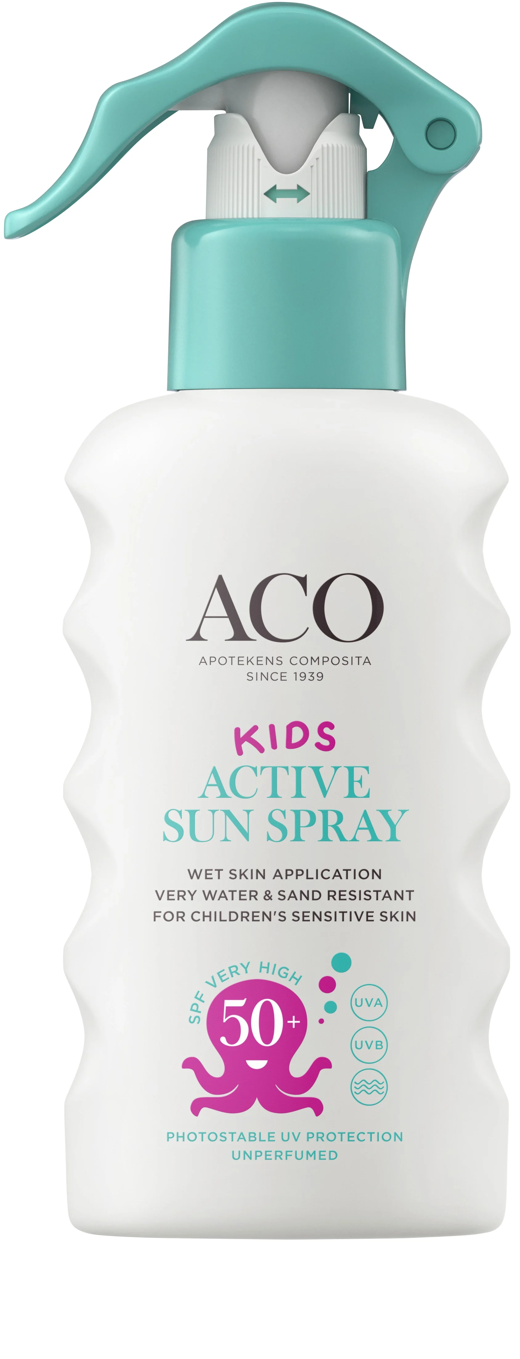 ACO Kids Active Sun Spray SPF 50+, 175 ml - Solskydd kropp